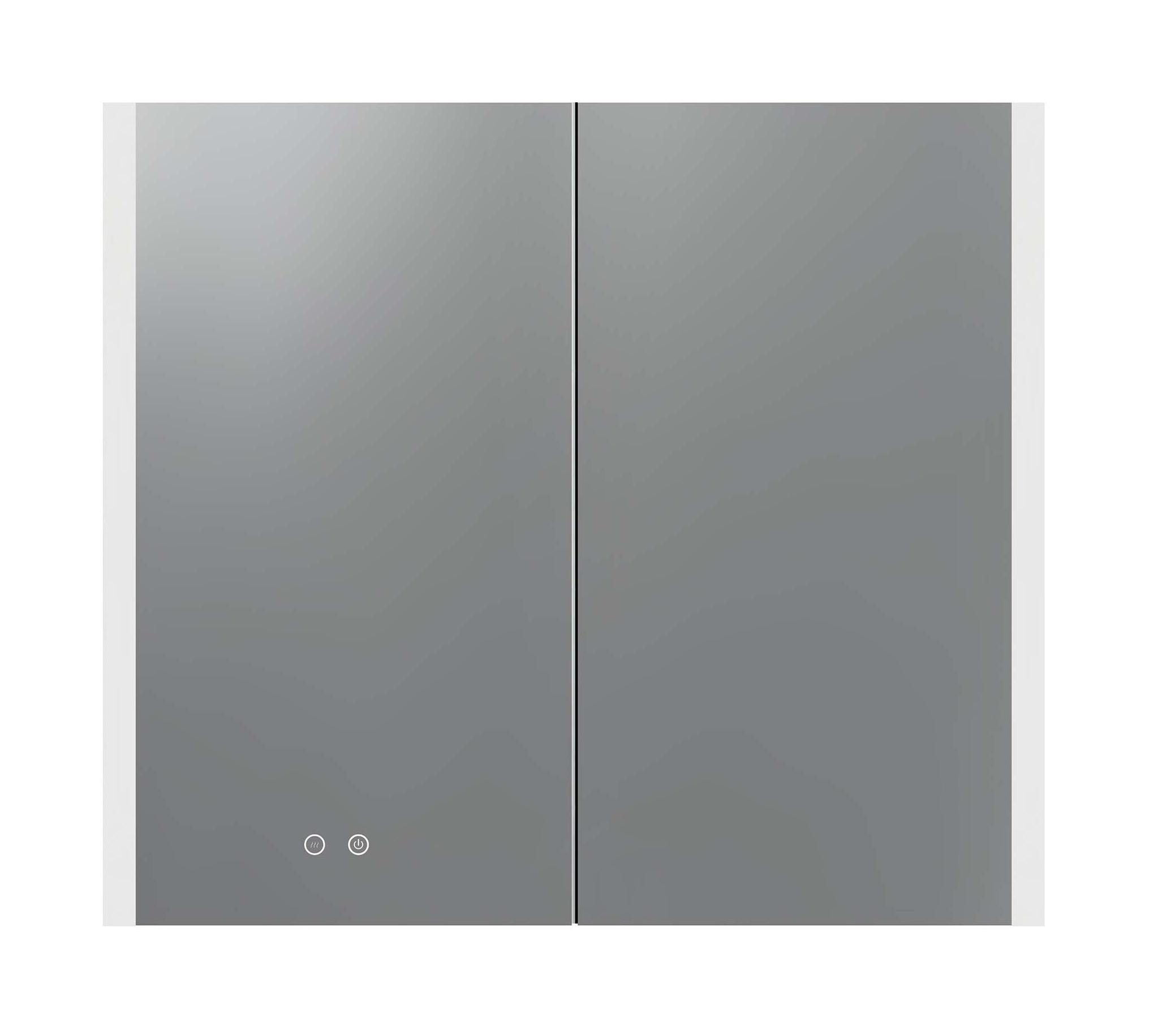 Зеркальный шкаф Aquatek 80x70 см с подсветкой, антипар, хром AQ7809-MLC