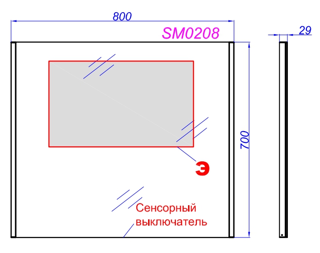 Мебель для ванной Aqwella Манчестер 80 см подвесная