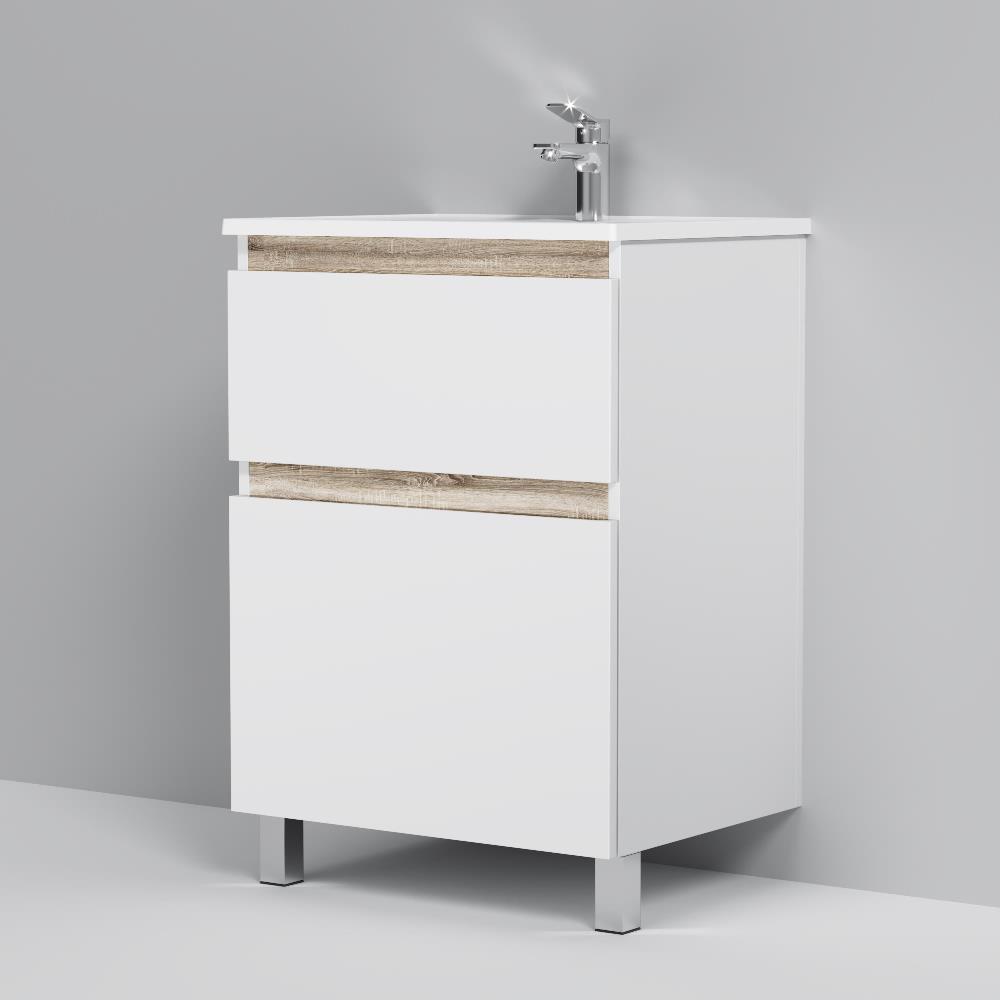 Тумба с раковиной Am.Pm X-Joy 60 см напольная, белый глянец