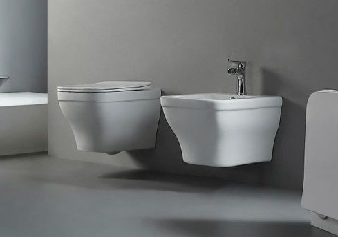 Подвесной унитаз SET Aquatek Амадео cm 2 в 1