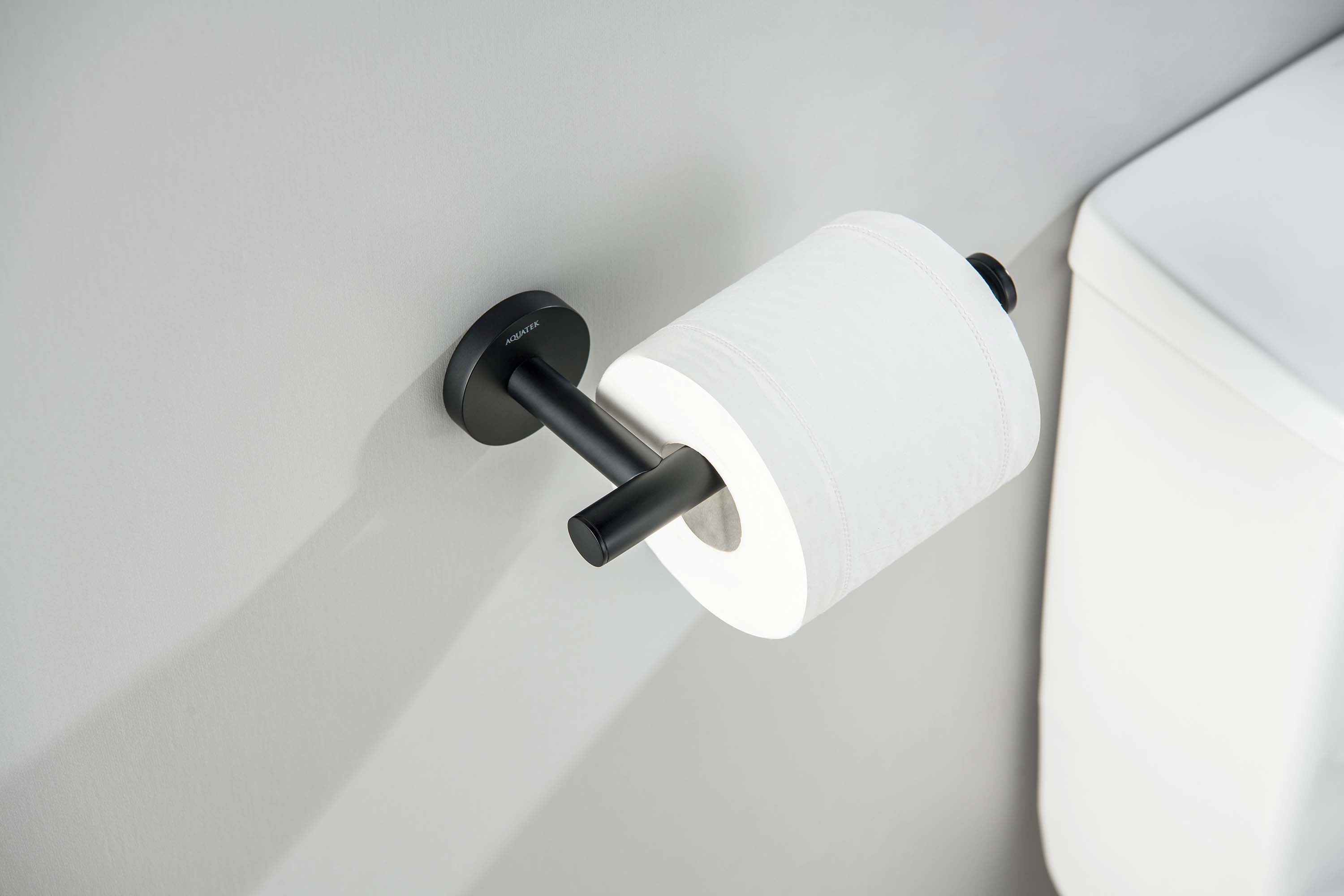 Держатель туалетной бумаги Aquatek Оберон AQ4208MB черный матовый