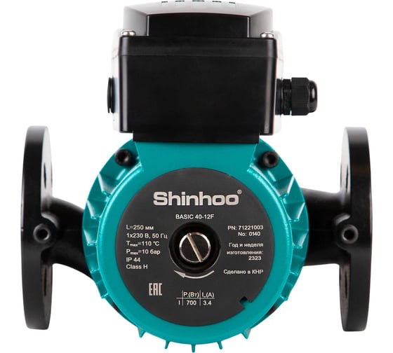 Насос циркуляционный SHINHOO BASIC 50-20SF 380V /36/ 71222005