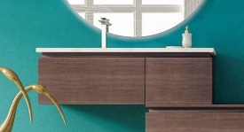 Тумба с раковиной Cezares Avril 100 см Rovere Scuro Soft