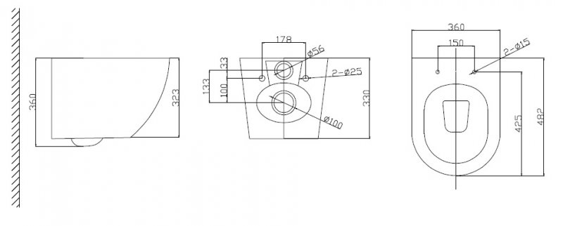 Подвесной унитаз BelBagno Uno BB3105CHR/SC/BB002-80/BB005-PR-CHROME комплект 4в1