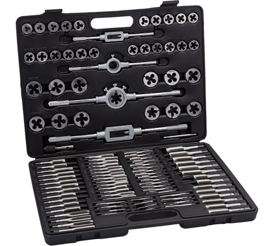 Набор метчиков и плашек Rockforce метрический, 110 предметов RF-B110-1(10453)