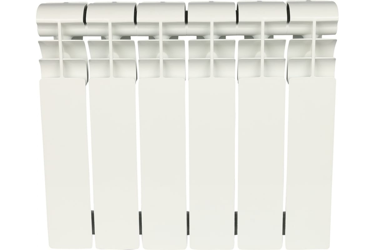 Биметаллический радиатор Rommer Profi BM 350 BI350-80-80-130 6 секций RAL9016 86630