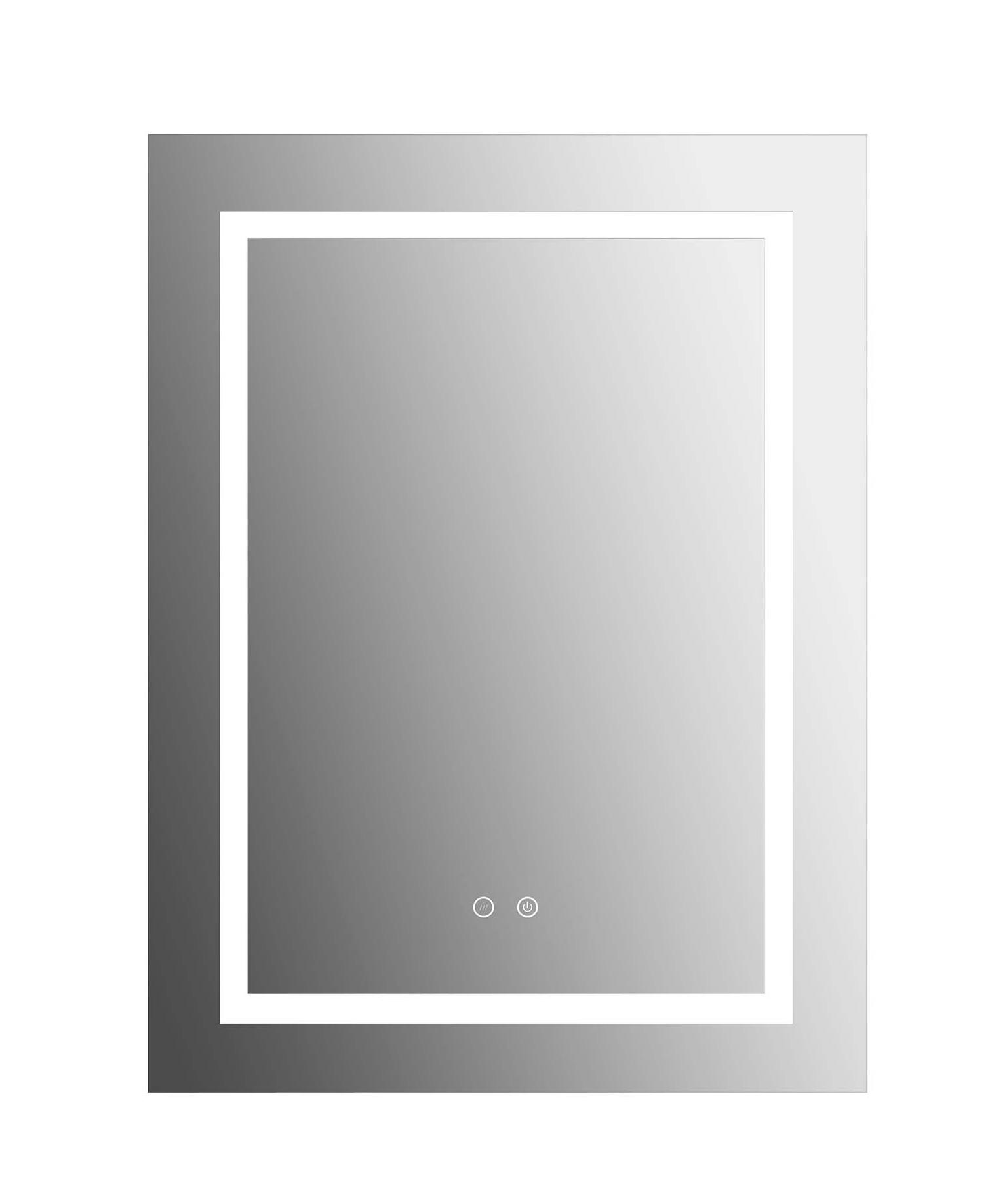 Зеркальный шкаф Aquatek 60x80 см с подсветкой, антипар, хром AQ7604-MLC