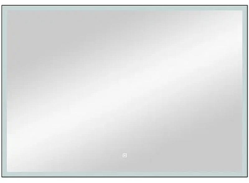Зеркало Континент Frame Black LED 80x60 см с подсветкой, черный ЗЛП183