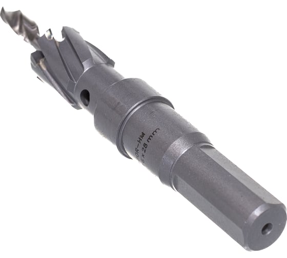Коронка по металлу HM (16х28 мм; хвостовик 13 мм; комплект) D.BOR HS-HM-28-016-T