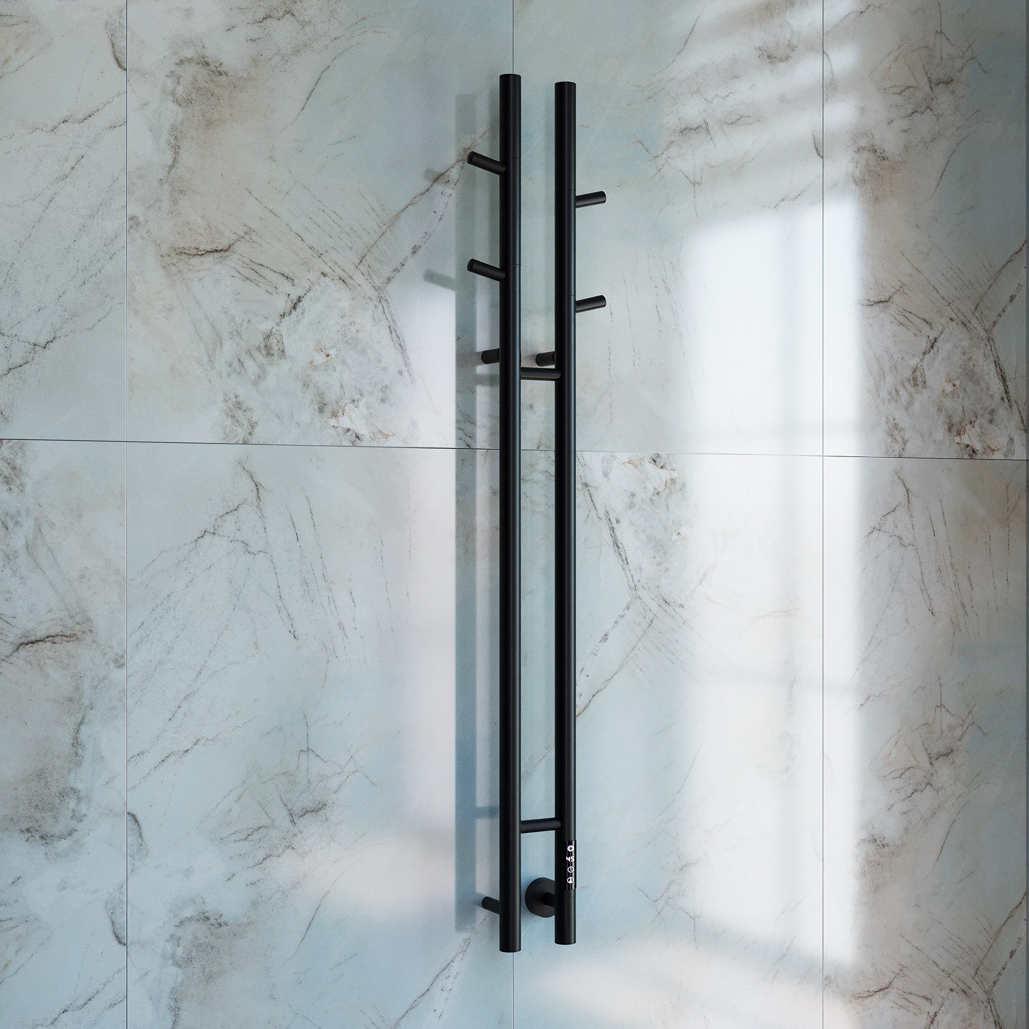 Полотенцесушитель электрический Vincea VTD-1D2BE 25x130 таймер, черный Полотенцесушитель электрический Vincea VTD-1D2BE 25x130 таймер, черный