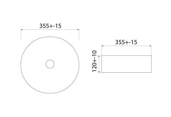 Раковина Iddis Ray RAYGM03i27 35 см серый матовый