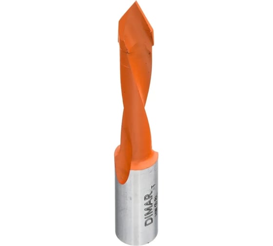 Сверло присадочное сквозное левое 5x25 мм L57.5 хвостовик 10x25 мм Dimar 2016057