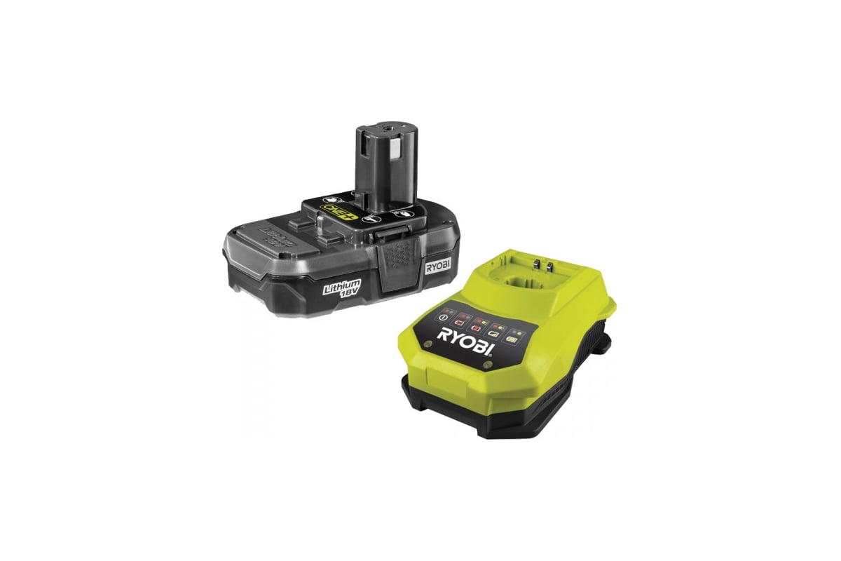 Набор Ryobi ONE+ RBC18L13 5133001908 аккумулятор (18 В; 1.3 А*ч; Li-Ion) и зарядное устройство