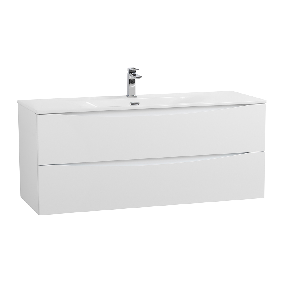 Мебель для ванной BelBagno Marino-Cer-N 120 см Bianco Lucido