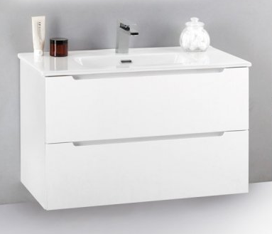 Тумба с раковиной BelBagno Etna 80x39 см Bianco Lucido