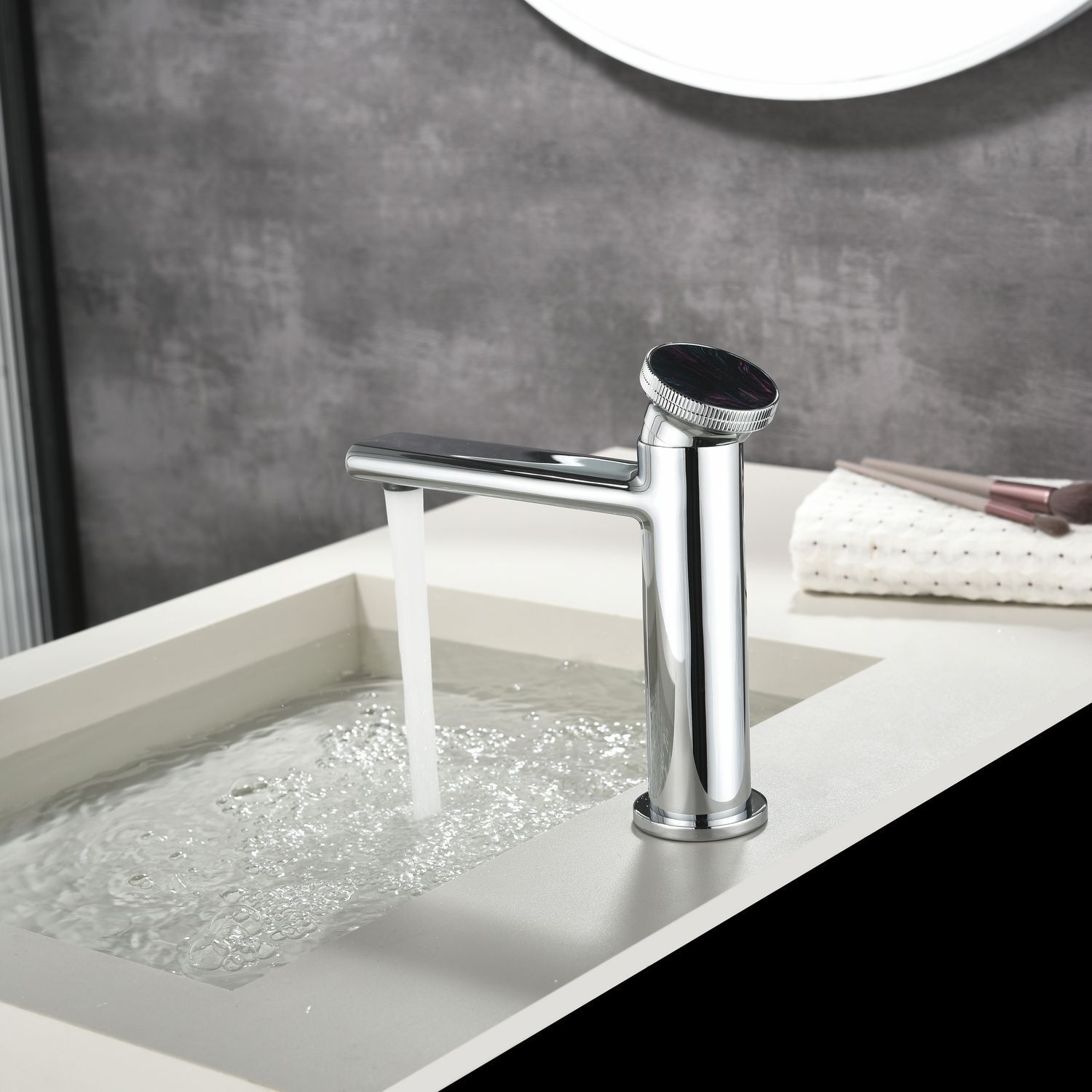 Смеситель для раковины Black&White Gravity GF-7107-С хром