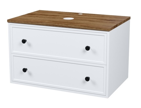 Тумба со столешницей Iddis Torr 80 см, МДФ макадамия орех