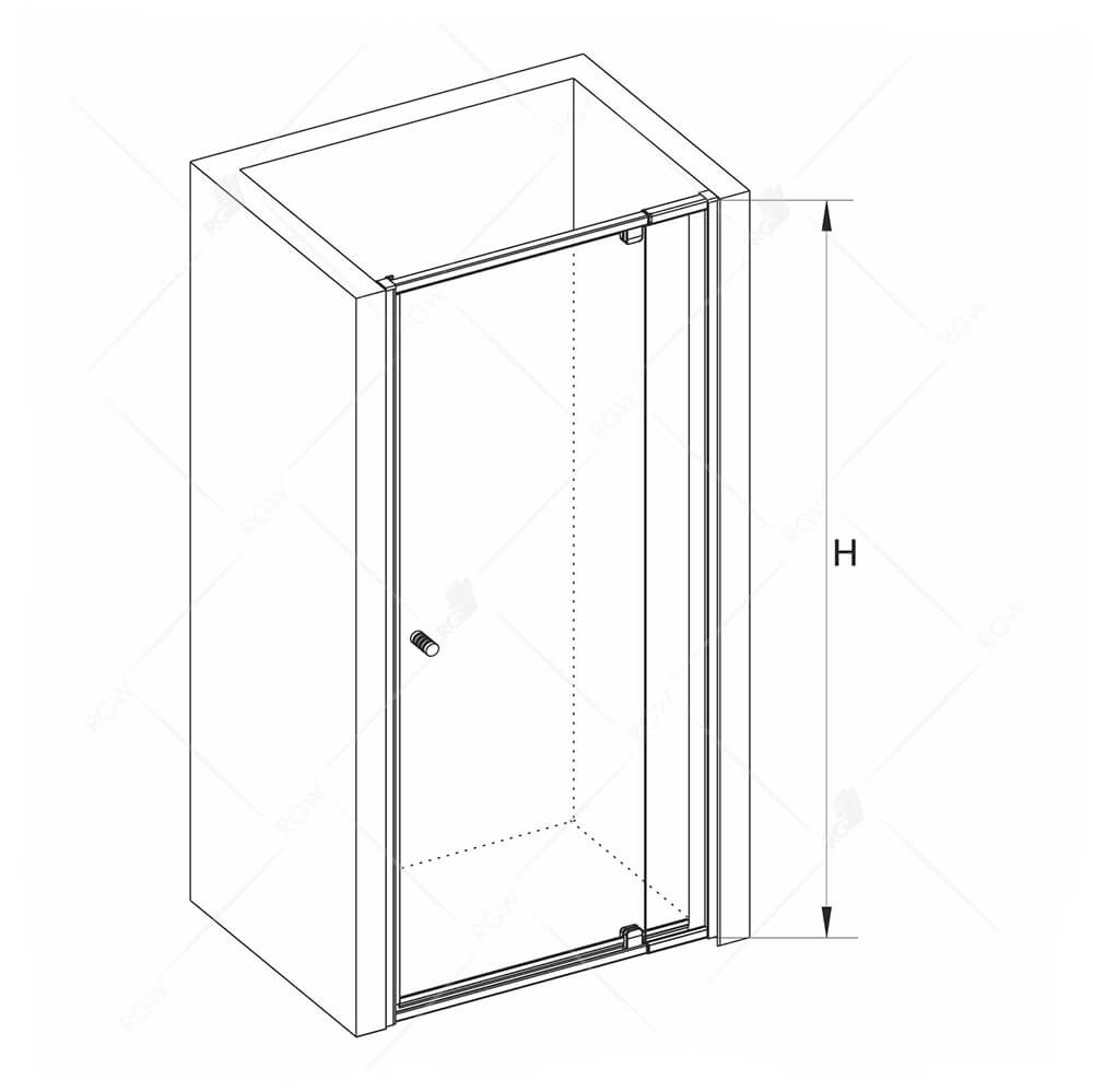 Душевая дверь RGW Passage PA-02 90x185 прозрачное