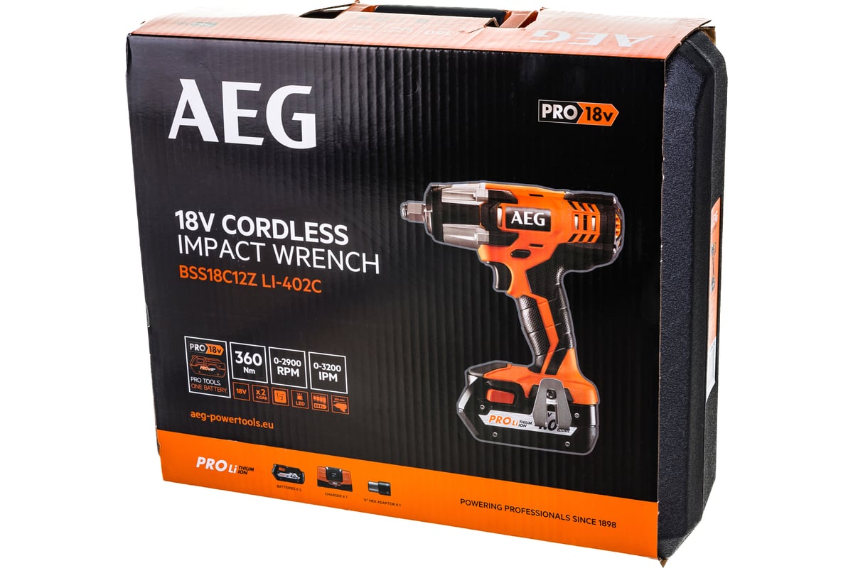 Аккумуляторный гайковерт AEG BSS 18C12Z LI-402C 4935446456