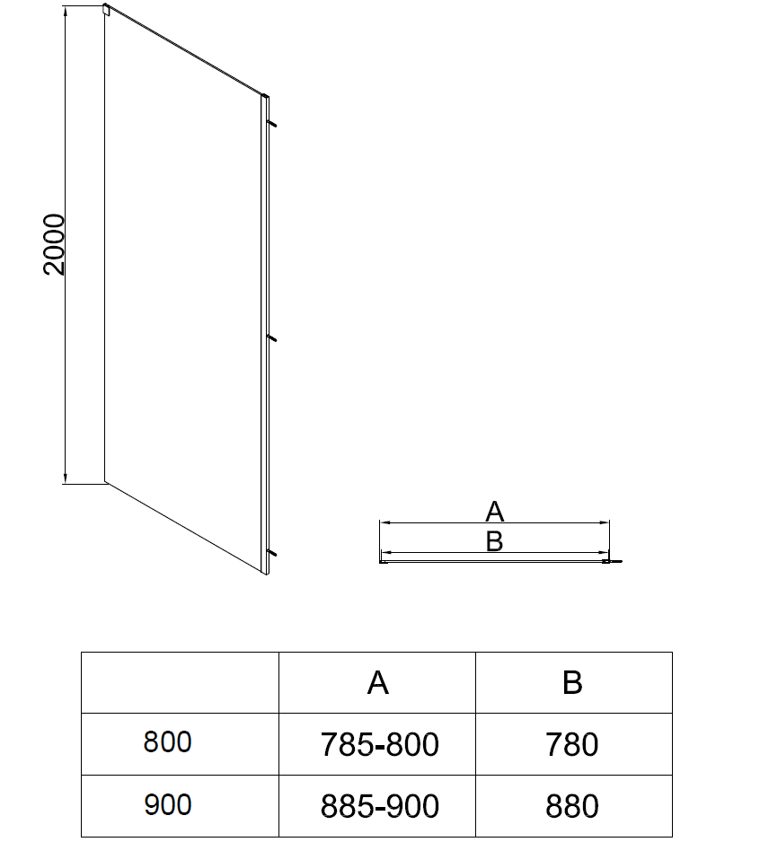 Душевой уголок Vincea Soft 2 VSR-3SO29010CLB 100x90 черный, прозрачное