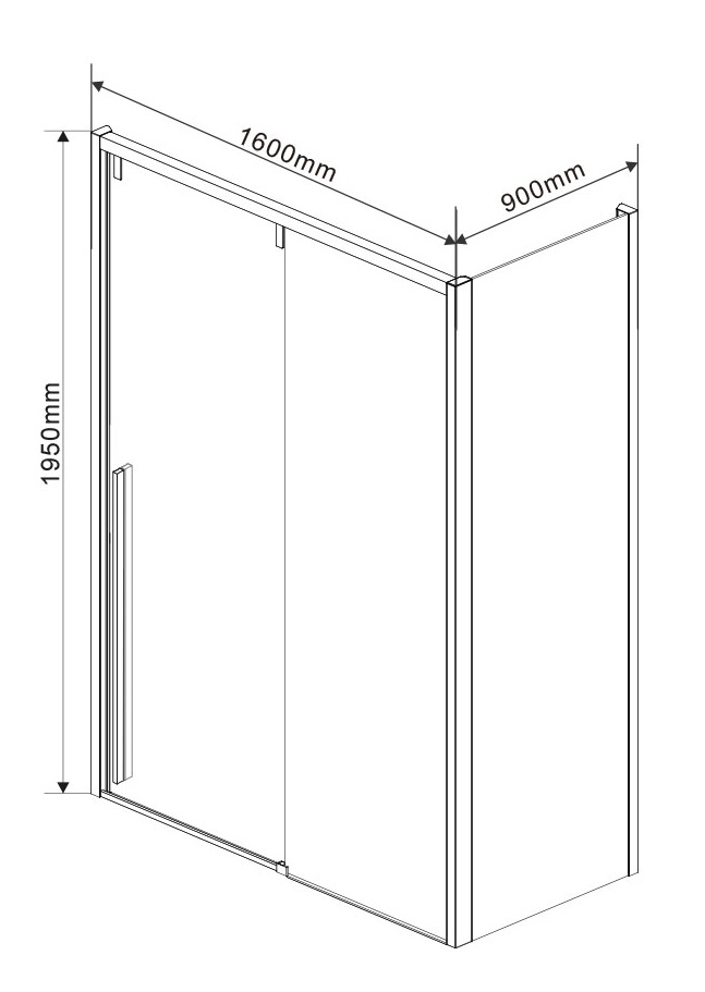 Душевой уголок Vincea Lugano VSR-1L9016CL-1 160x90 хром, прозрачный