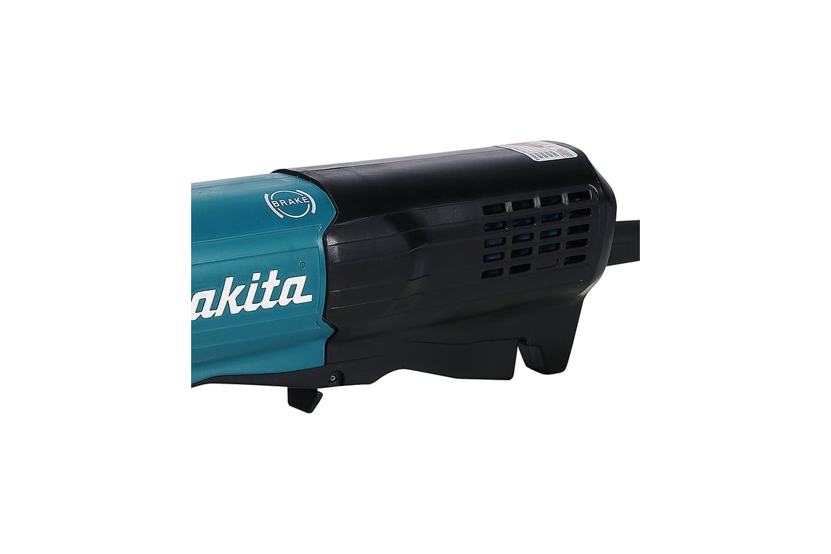 Шлифовальная угловая машина Makita 125 мм, 1900 Вт, 2800-11500 об, SJSII, AFT, тормоз, защита от непреднамеренного пуска, плавный пуск, поддержание оборотов под нагрузкой, широкая клавиша GA5093X01