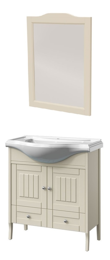 Мебель для ванной Caprigo Genova 80 см, 1 ящик, 2 дверцы, оливин