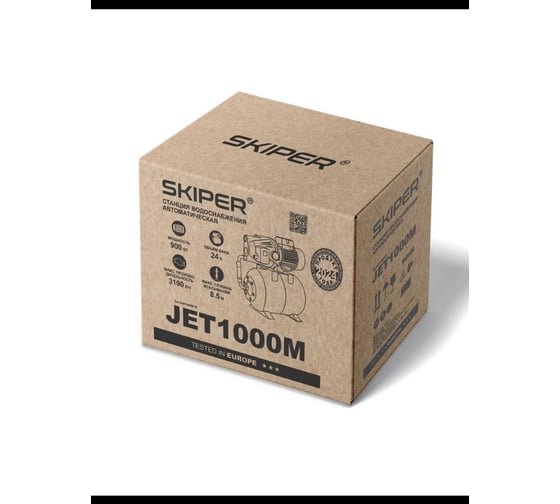 Станция водоснабжения автоматическая SKIPER JET1000M 900 Вт, 3100 л/ч, 24 л, чугун 00-00026262