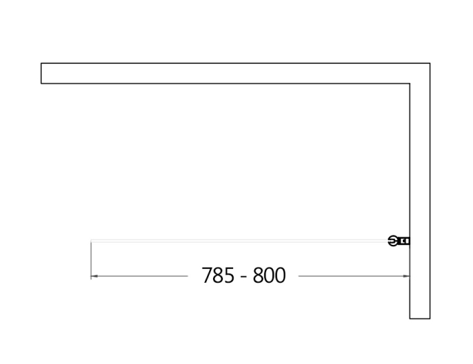 Шторка для ванны AQUAme AQM2859-9-R 90x140 правая, прозрачное стекло, черный