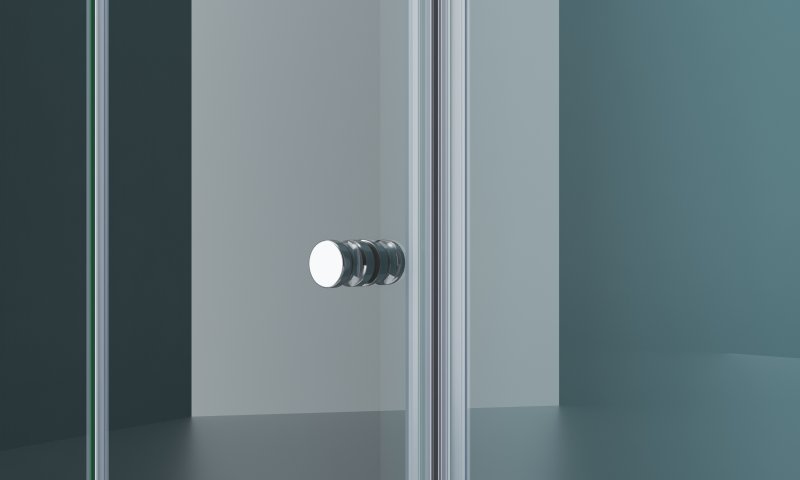 Душевая дверь BelBagno ALBANO-BS-13-80+80-C-Cr 155x195 прозрачная, хром