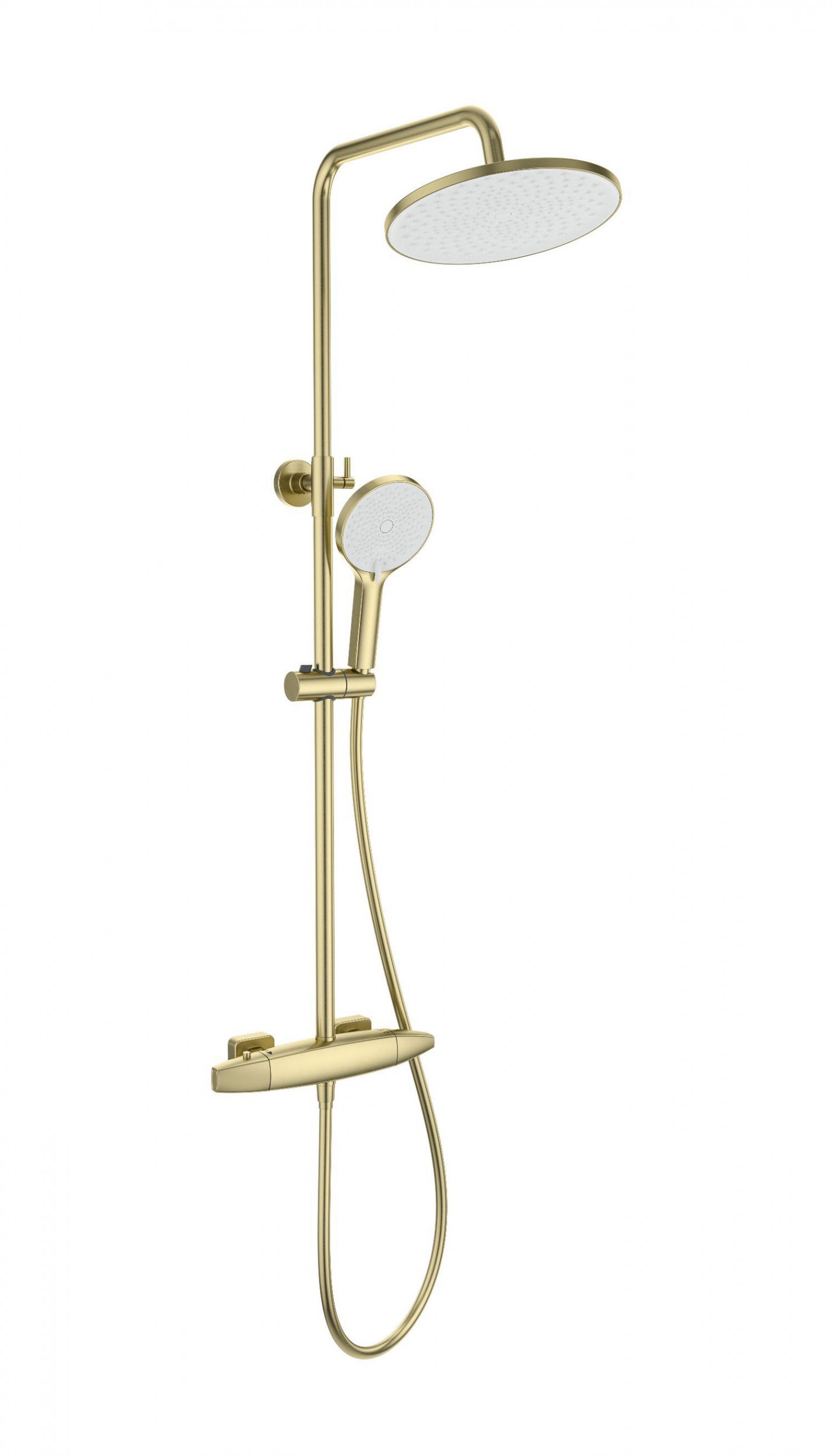 Душевая стойка Wonzon&Woghand Neo WW-B3035-A1-BG термостат, брашированное золото