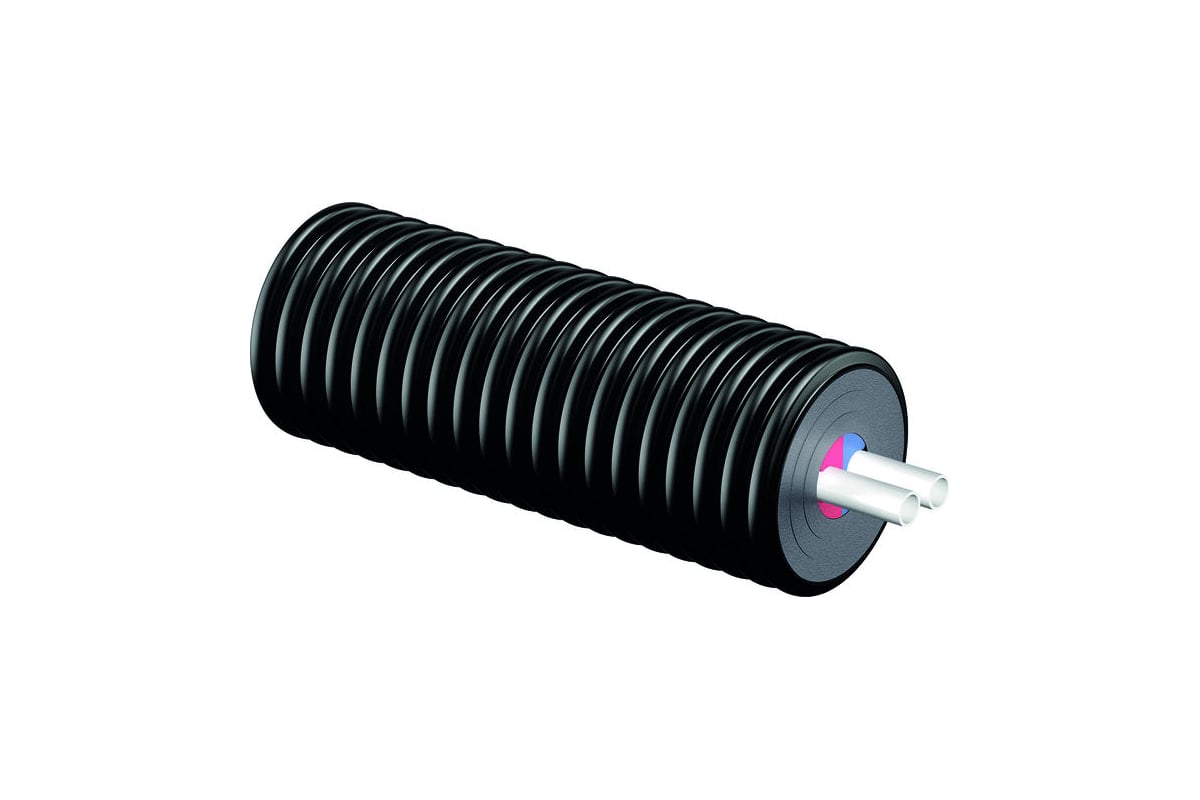 Труба UPONOR ECOFLEX THERMO TWIN 2X63X5,8/200 PN6, Бухта 100 м 1018138