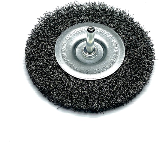 Щетка диск гофрированная Lessmann 100х10х0.25 мм, хвост-к 6 мм 410152
