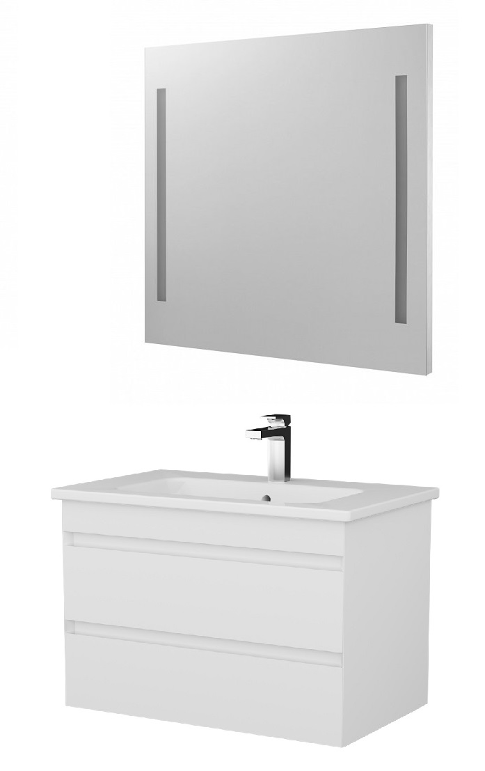 Мебель для ванной Myjoys Majesty 80 см белый глянец