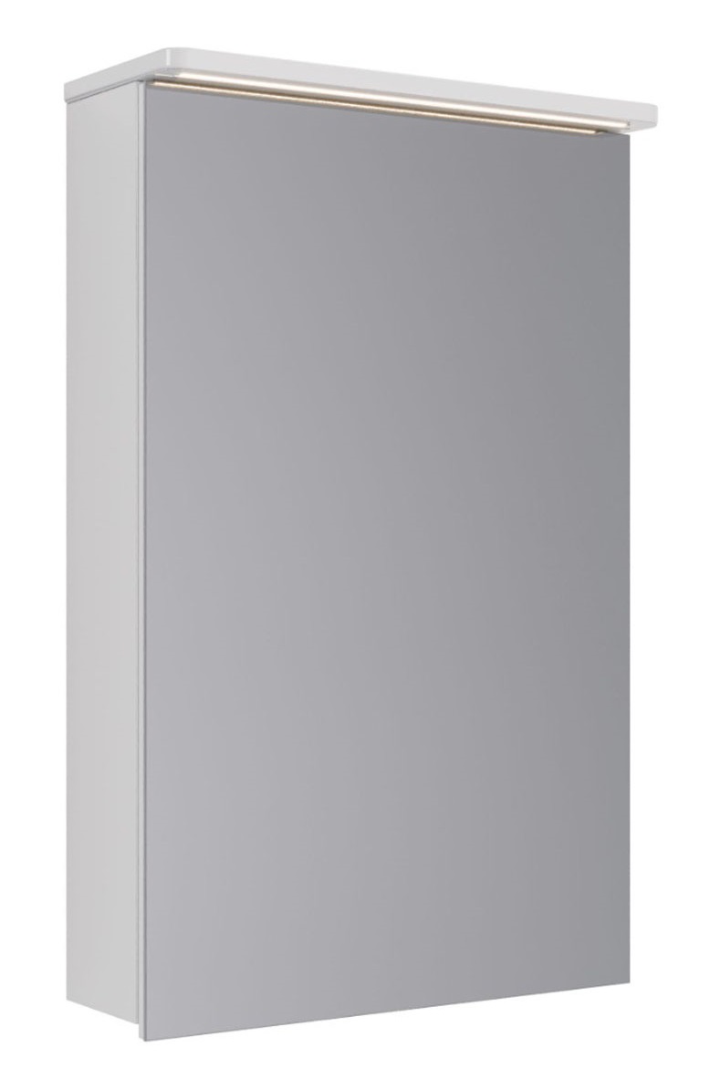 Зеркальный шкаф Lemark Zenon 50x80 LM50ZS-Z с подсветкой, белый глянец