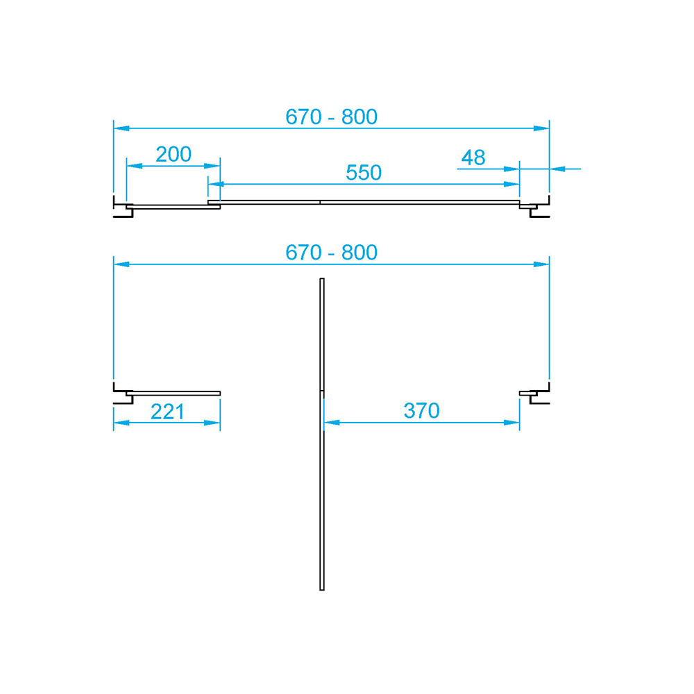 Душевая дверь RGW Passage PA-02 70x185 прозрачное