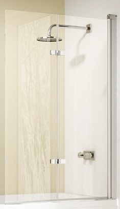 Шторка для ванны Huppe Design Elegance 120x150 R матовое серебро/прозрачная
