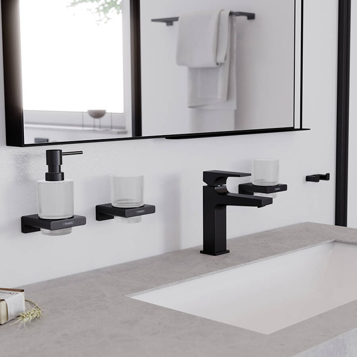 Стакан Hansgrohe AddStoris 41749670 черный матовый