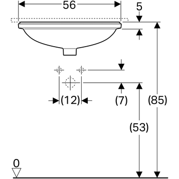 Раковина Geberit VariForm 50 см 500.752.01.2