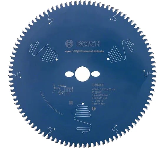 Диск пильный Expert for High Pressure Laminate (300x30 мм; 3.2/2.2 мм; 96T) Bosch 2608644362