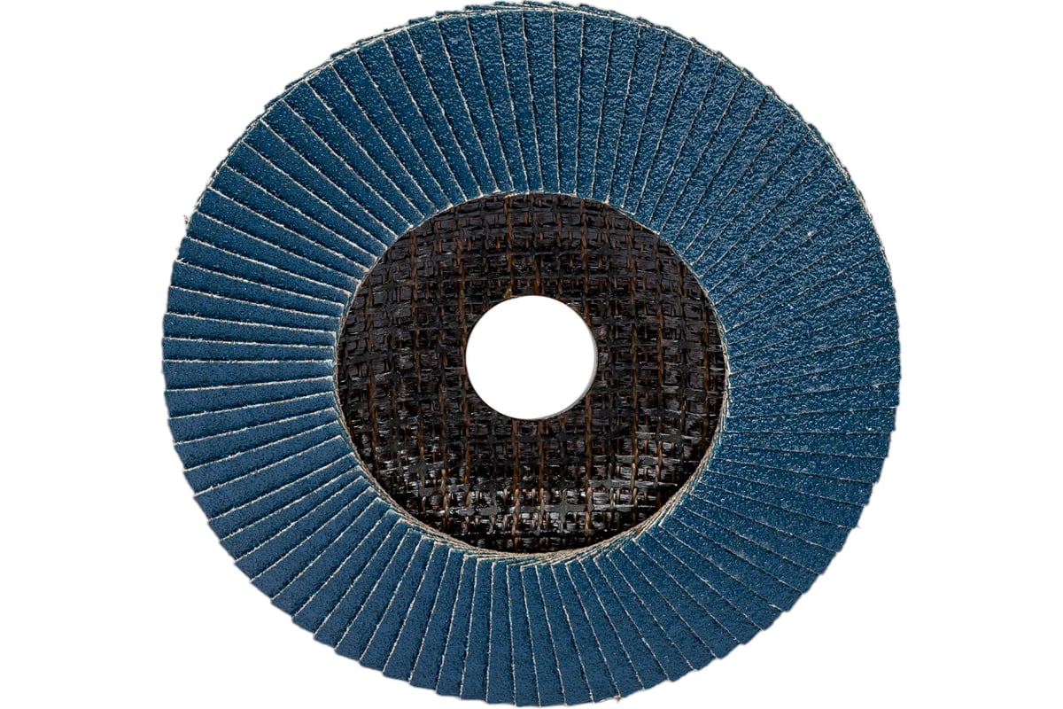 Круг лепестковый торцевой, угловой, цирконат 100% 125х22.2 мм, P-80 ABRAFORM AF-FLAP-CN-125-P80-ZR100