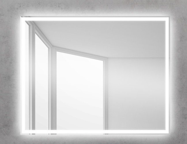 Зеркало BelBagno SPC-GRT-900-800-LED-BTN 90x80 см кнопочный выключатель