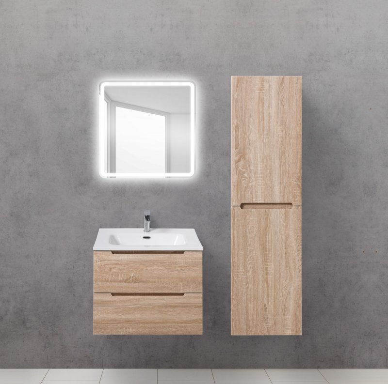 Зеркало BelBagno SPC-MAR-600-600-LED-BTN 60x60 см кнопочный выключатель