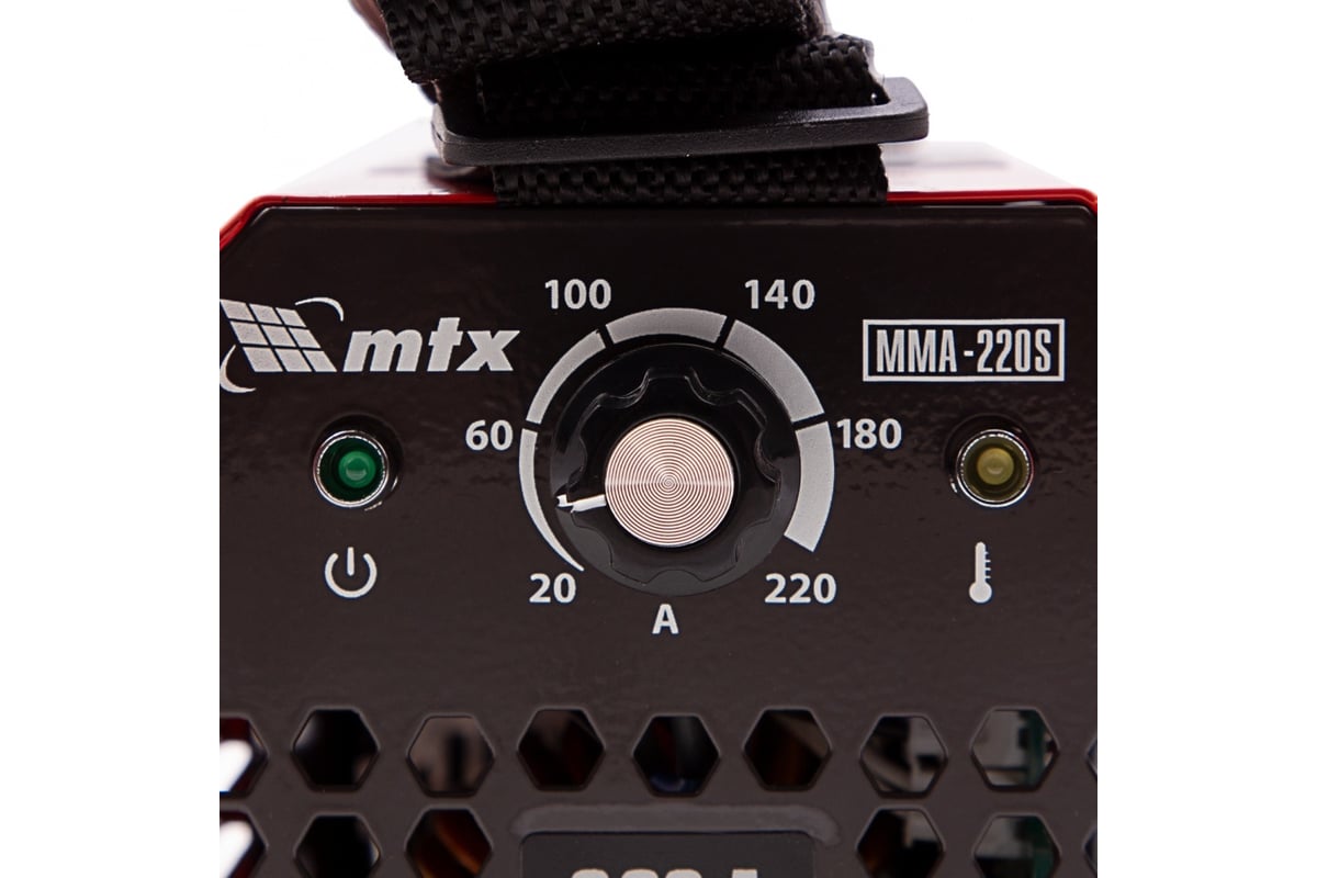 Инверторный аппарат дуговой сварки MTX MMA-220S, 220 А, ПВ60, диам.эл. 1,6-5,0 мм 94392