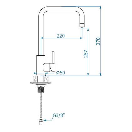 Смеситель для кухни Alveus Dual 11398 под фильтр