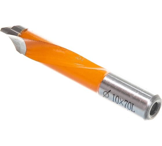 Сверло присадочное усиленное сквозное (10x70 мм; S=10x20 мм; LH) ROTIS 422.1070L