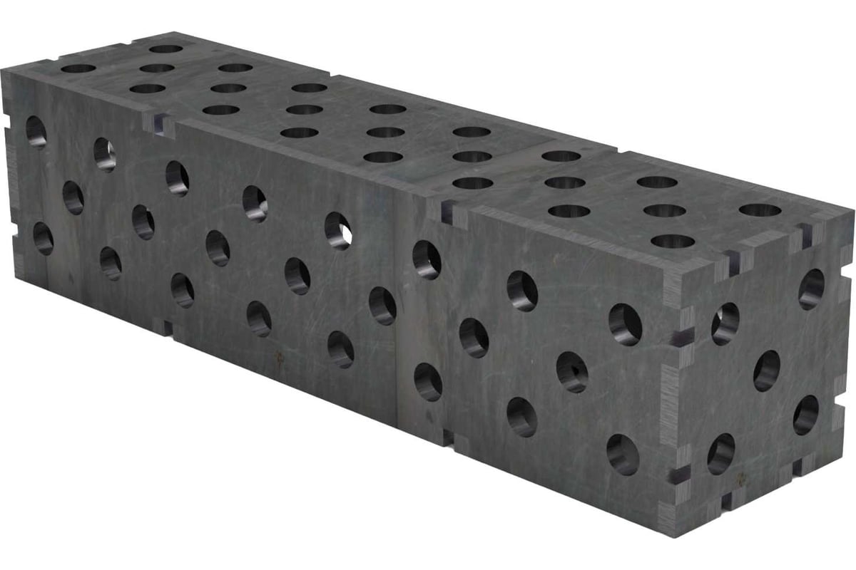 Соединительный блок для верстака, сварочного стола 400x100x100x6 мм Keepler-Stan УФ-00016120