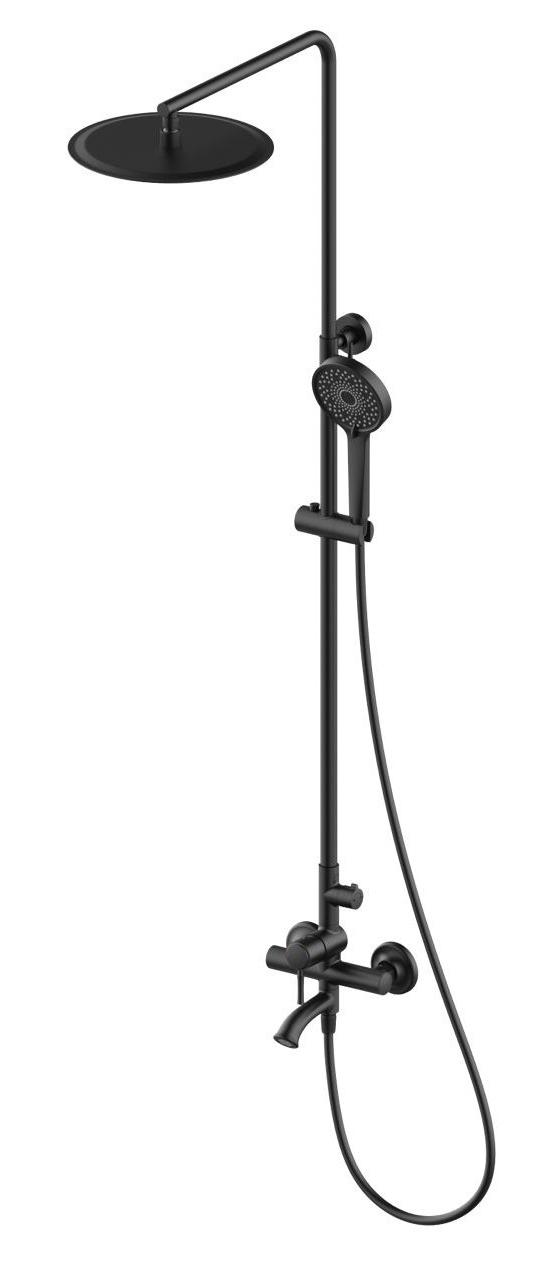 Душевая стойка Wonzon&Woghand Tor WW-88047073-MB черный матовый