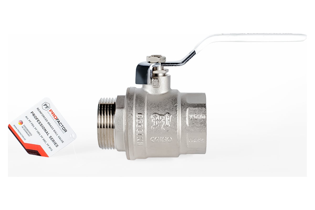 Шаровой кран PROFACTOR PF STANDARD ручка рычаг в/н 1 1/4 PF FBV 318