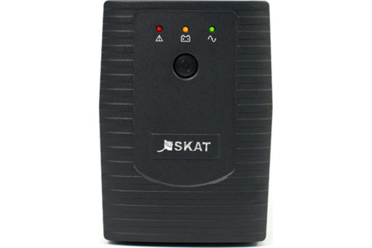 Источники бесперебойного питания Skat -UPS 800/400 Источник бесперебойного питания 220В 480Вт 1 АКБ 9Ач внутр. меандр. стабилизация напряжения 454